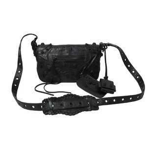 BALENCIAGA LE CAGOLE shoulder bag studs black